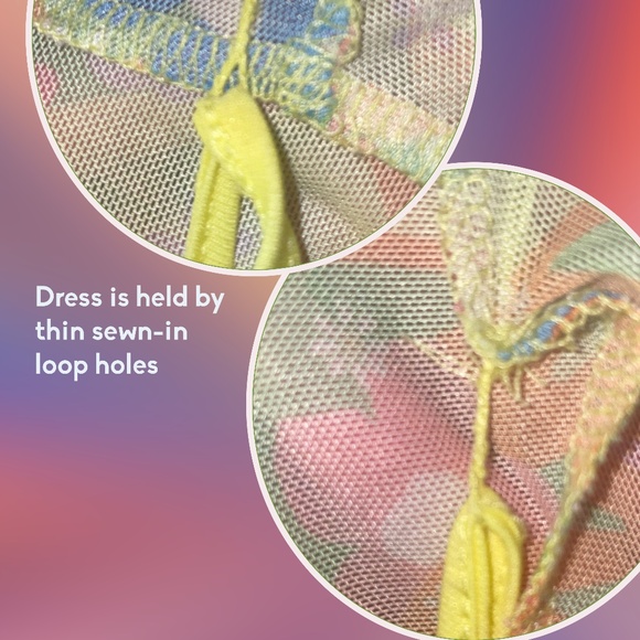 Pacsun floral mesh ruched button-up dress - Picture 3 of 3